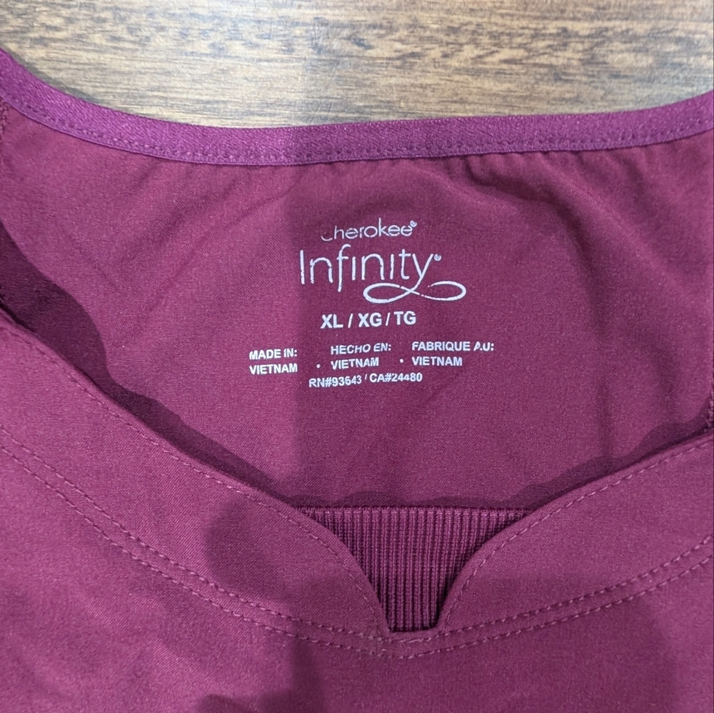 Cherokee Infinity Scrubs Lot- Wine - Picture 8 of 16